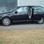 Das Rollstuhlverladesystem LADEBOY S im VW Bora