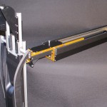 Das Rollstuhlverladesystem LADEBOY S2 in der Sonderedition Orange-Dark.